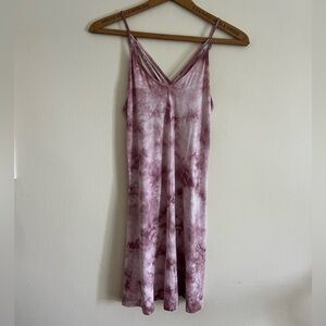 American Eagle Outfitters Soft & Sexy Tie Dye Dress, Size XXS, Pink/White